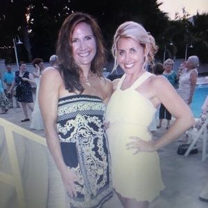 Blush pink chiffon dress